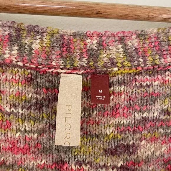 Anthropologie Pilcro Spacedye Deep V Neck Sweater Size Medium - Picture 3 of 6